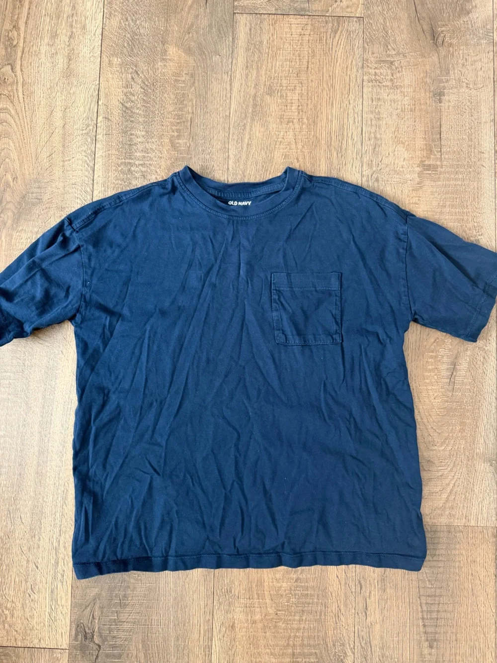 Old Navy Kids Navy Short Sleeve Pocket Tee